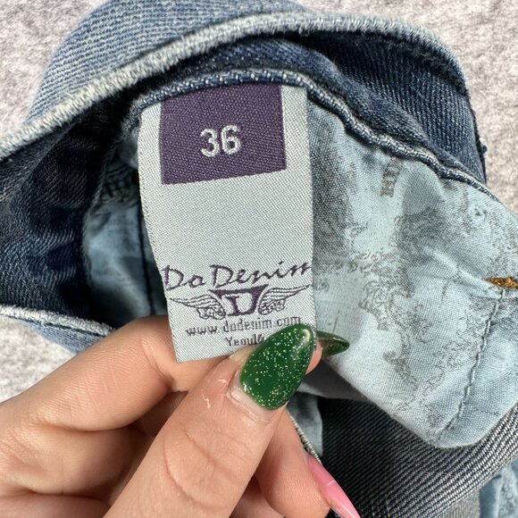 DO Denim Men's Distressed Vintage Jeans Size 36x32 - Picture 7 of 16